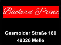 Bäckerei Prinz Gesmolder Straße 180 49326 Melle